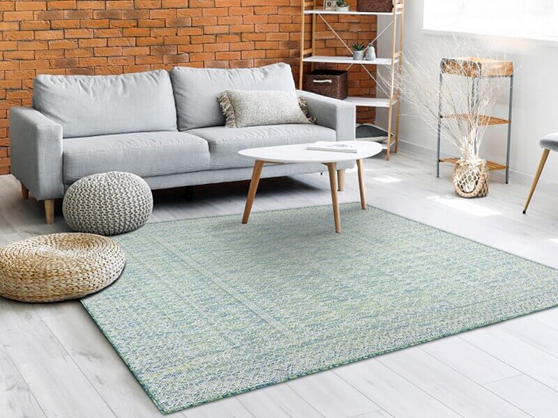 Kusový koberec Sion Sisal Aztec 22184 green/blue/ecru - na von aj na doma